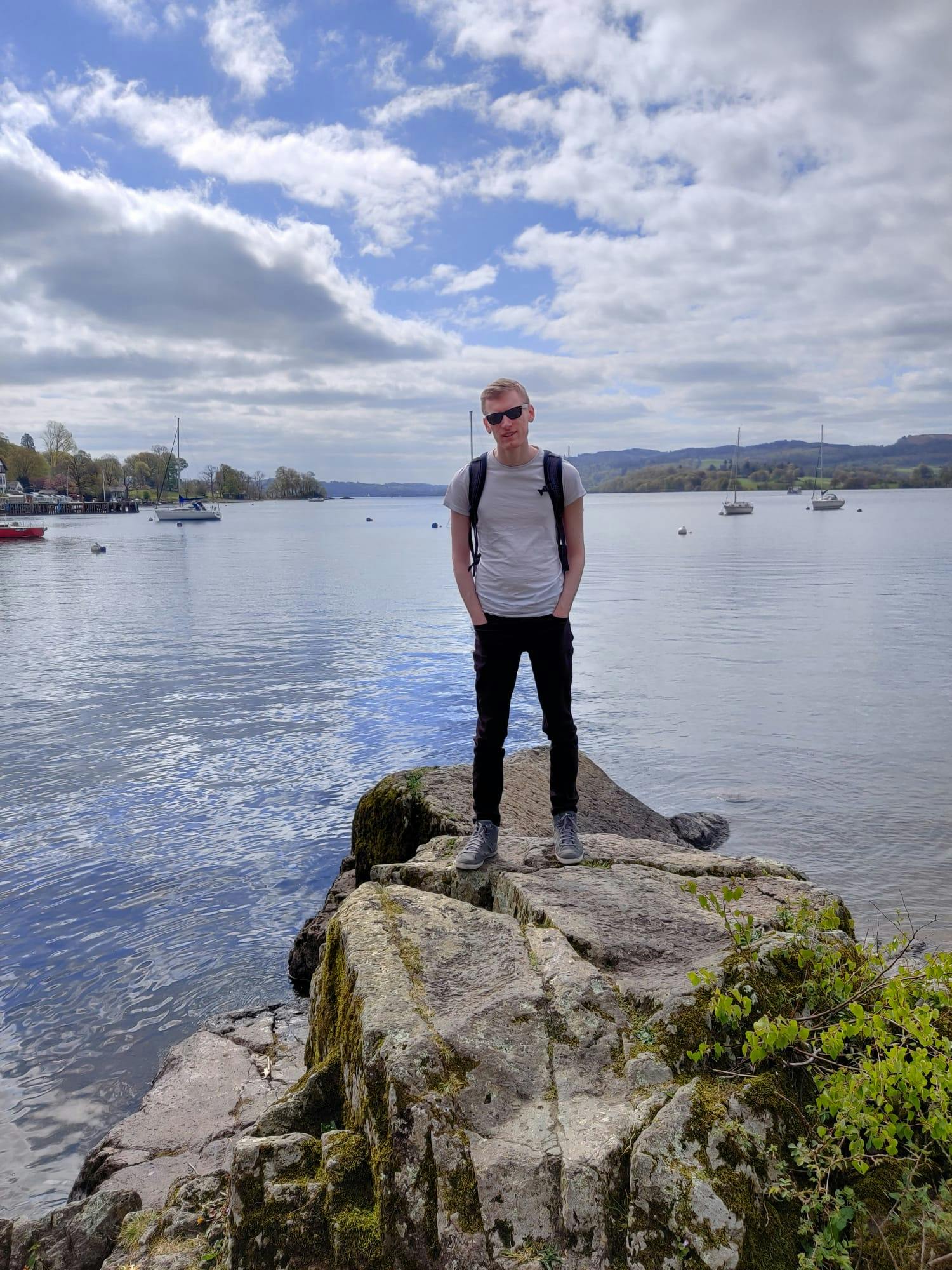 Me stood in front of Windemere in the Lake District
